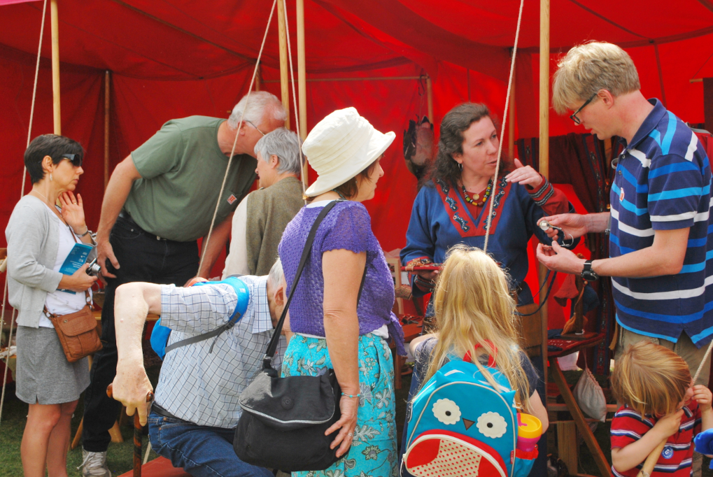 Meeting Visitors at an Event | &copy;E. Haynes 2015