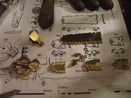 Reconstructing the past. Replica of a buckle from St Mary's Stadium, Southampton. | ©Weorod 2012